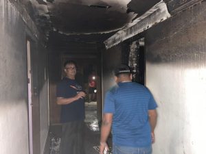 Satu Meninggal Dunia, Peristiwa Pembakaran Kamar Hotel Horizon