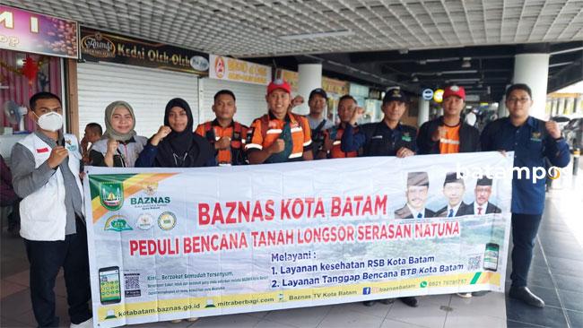 Baznas Kota Batam Peduli Bencana Tanah Longsor Serasan Natuna