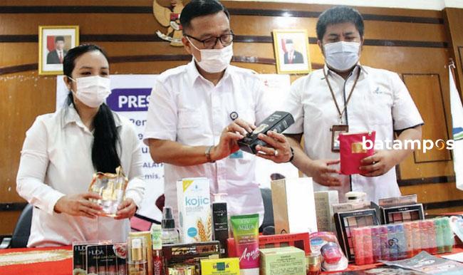 Kosmetik Ilegal Banyak Beredar di Batam dan Tanjung Pinang, BPOM  Awasi Peredaran Secara Daring