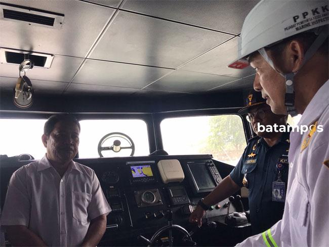 Direktorat Perkapalan dan Kepelautan Kemenhub dan KSOP Batam Cek Kapal Penumpang 