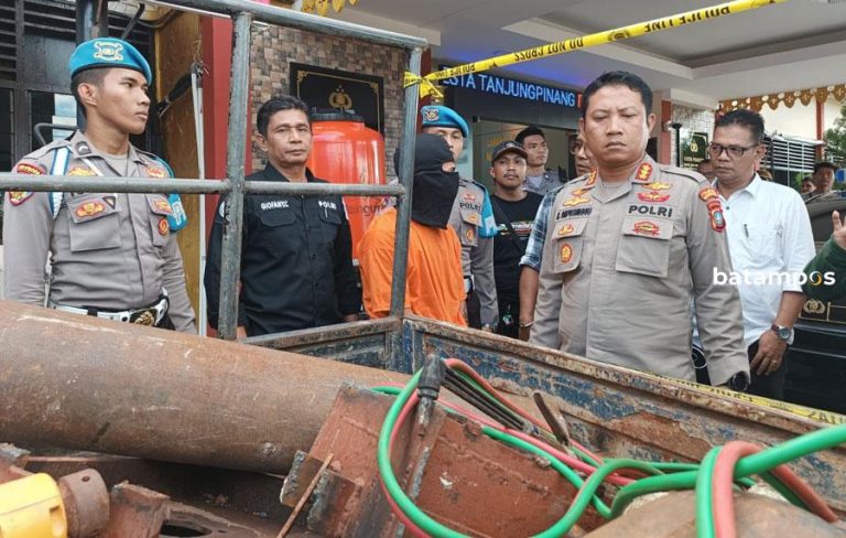 Polisi Tangkap Pencuri Mesin di Gudang LPK Puri