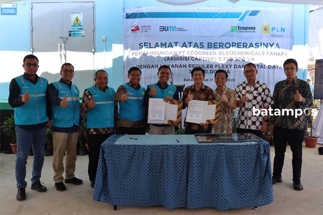 Listrik PT Ecogreen Oleochemicals Batam Menyala, Bukti Komitmen PT PLN Batam Penuhi Kebutuhan Listrik Industri 1.008 MVA