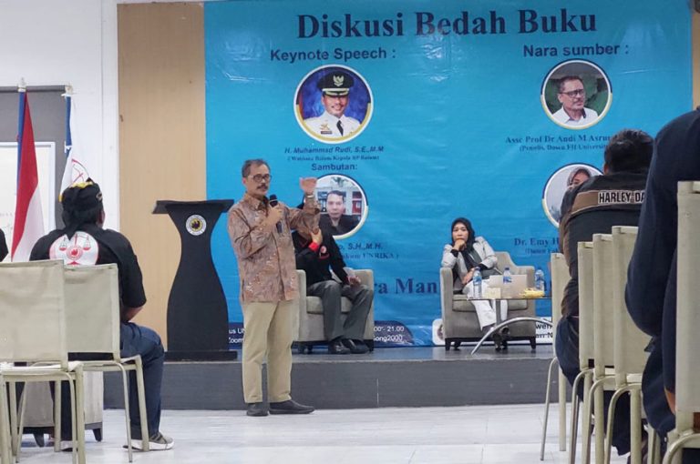 Fakultas Hukum Unrika, Gelar Bedah Buku Karya Dr. Andi Muhammad Asrun