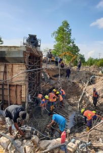 Progres Pekerjaan Box di Jalan yang Amblas di Desa Busung Capai 70 Persen