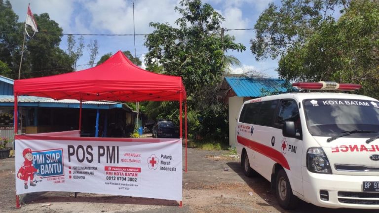 PMI Batam Siagakan Pos Pelayanan Pertolongan Pertama dan Ambulans Siaga Lebaran 2023