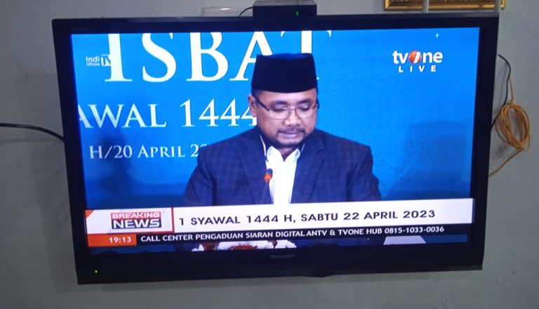 Pemerintah Tetapkan Hari Raya Idul Fitri 1444 Hijriah Jatuh Pada Sabtu 22 April 2023