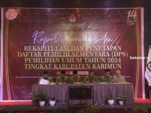 KPU Karimun Tetapkan Jumlah DPS Capai 192.003 Pemilih