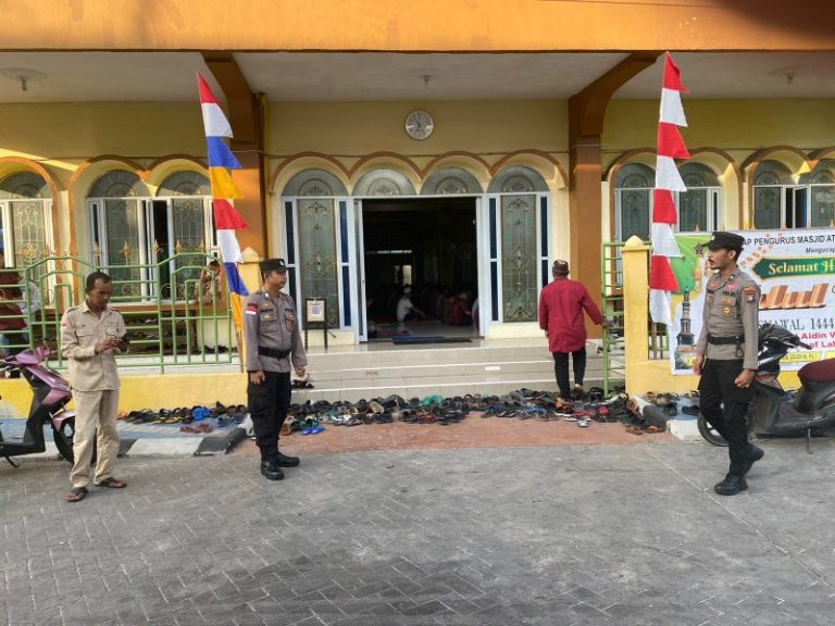 Polsek Belakangpadang Lakukan Pengamanan Lokasi Salat Idul Fitri
