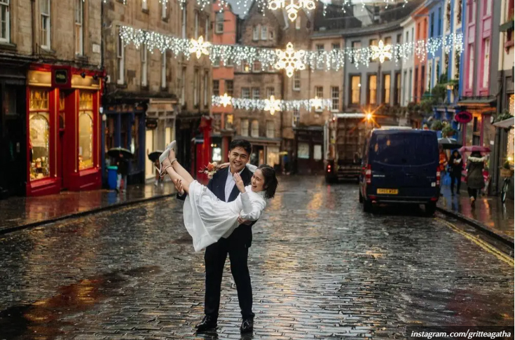 Foto Prewed di Skotlandia, Gritte Agatha Sekolah Makeup untuk Tekan Budget MUA