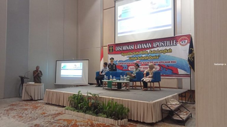 Kemenkumham Gelar Sosialisasi di Batam, Ini Kegunaan Apostille Jika ke Luar Negeri
