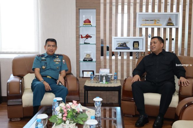 Sharing Informasi, Danlantamal IV Batam Terima Kunjungan Kabinda Kepri