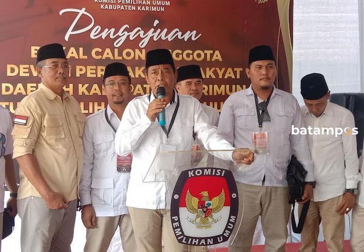 Gerindra Resmi Daftarkan 30 Bacaleg Kabupaten