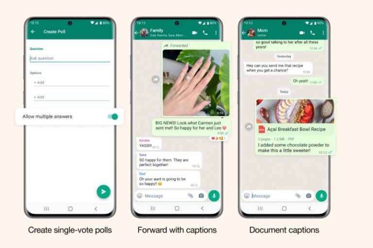 WhatsApp Sudah Bisa buat Jajak Pendapat dengan “Single-Vote”