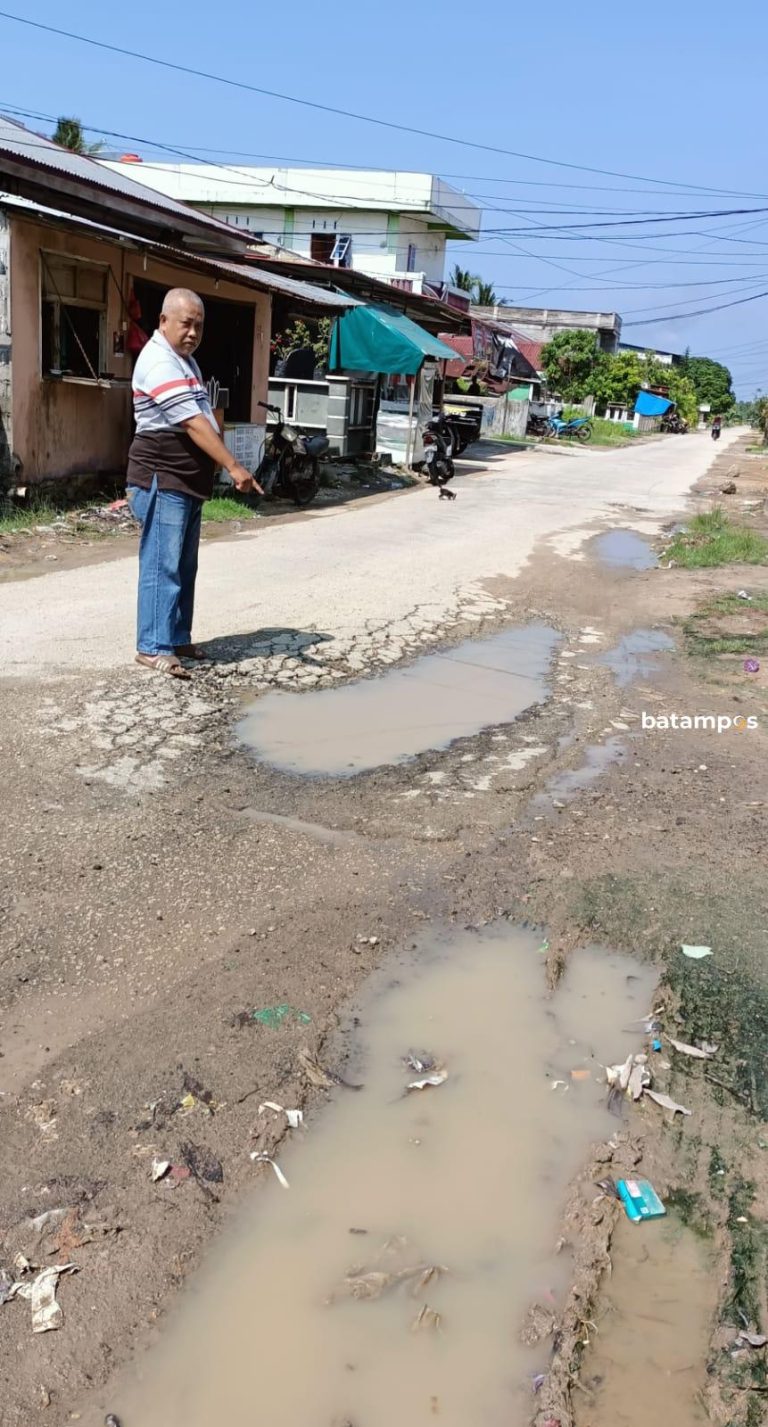 Warga Dwikora Tanjungbatukota Keluhkan Kondisi Jalan Berlubang