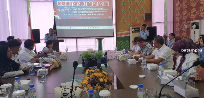 Imigrasi Tanjungpinang Sosialisasi Layanan E-VOA ke Stakholder di Bintan