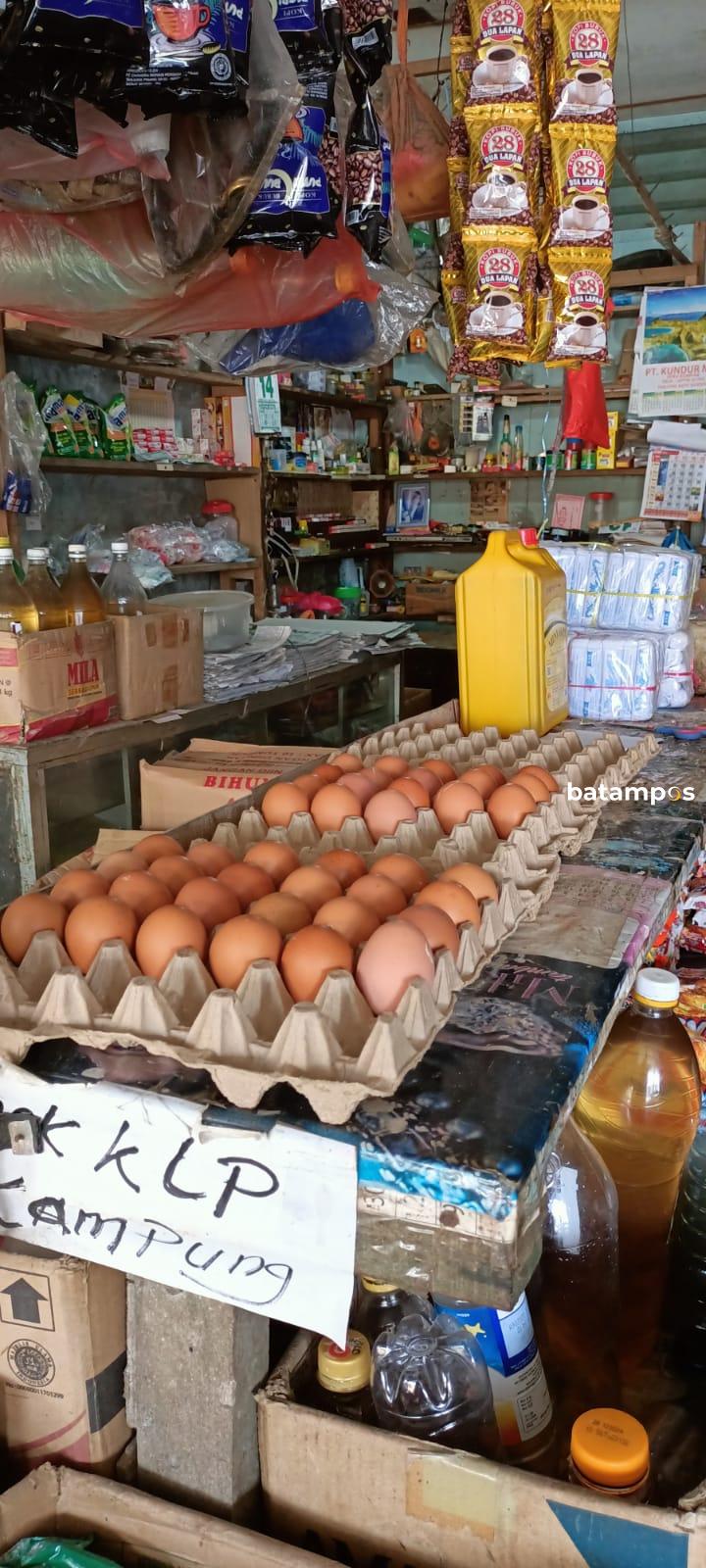 Harga  Eceran di Tanjungbatu, Telur Mencapai Rp 2.000 Per Butir