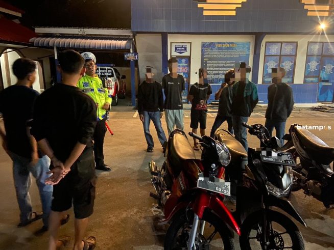 Polres Karimun Bubarkan Balap Liar, 4 Motor Diamankan