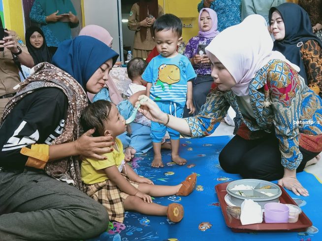 Turunkan Angka Stunting, Rumah Asuh Didirikan di Desa Teluk Sasah, Lobam