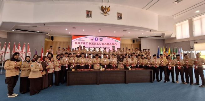 Evaluasi dan Susun Program Kerja, Kwarcab Gerakan Pramuka Bintan Gelar Rakercab 2023