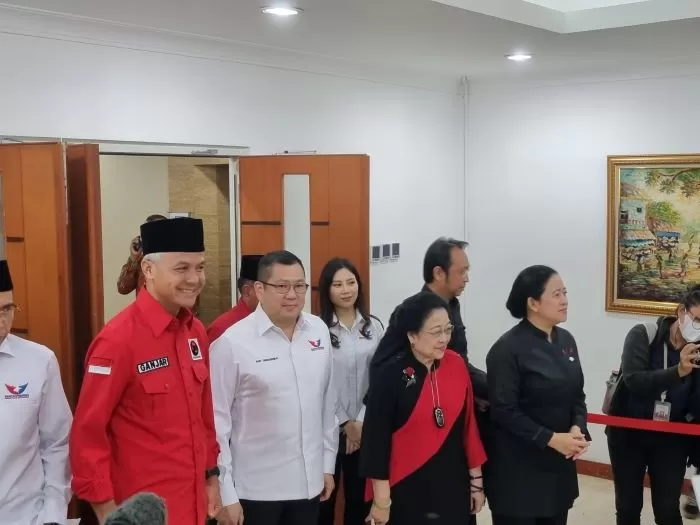 Sambangi Kantor PDIP, Hary Tanoe Bersama Elite Partai Perindo Ingin Bangun Kerja Sama Politik