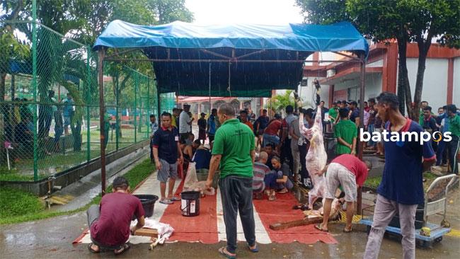 Rutan dan Lapas Batam Kurban 5 Sapi dan 9 Kambing
