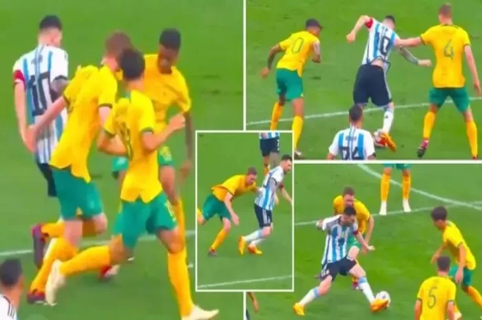 Lionel Messi Pamer Slalom saat Laga Argentina kontra Australia