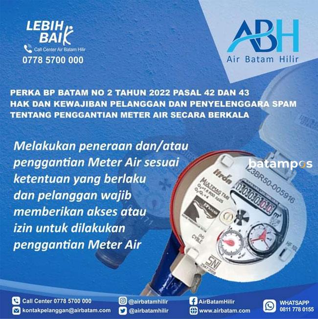 Pelanggan Wajib Memberikan Izin untuk Pengantian Meter Air
