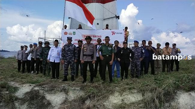 Polsek Belakangpadang Gelar Bakti Religi Lahan Hijau, Tapal dan Patroli Gabungan
