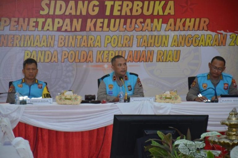 554 Anak Kepri Dinyatakan Lulus Bintara Polri