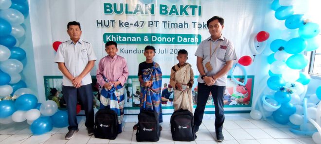 Puluhan Anak di Kabupaten Karimun Ikuti Khitanan Massal PT Timah Tbk