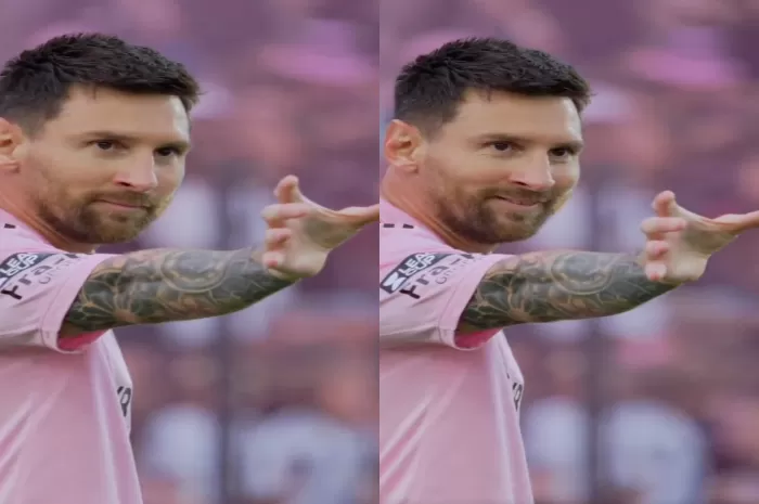 Lionel Messi Berselebrasi Gelas untuk Beckham, Ini Maknanya