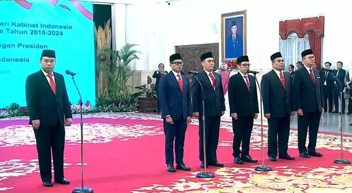 Presiden Jokowi Resmi Lantik Menkominfo dan 5 Wamen Baru