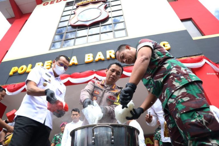 Sabu Seberat 23 Kilogram Direbus, Selamatkan 231.284 Jiwa dari Bahaya Narkoba