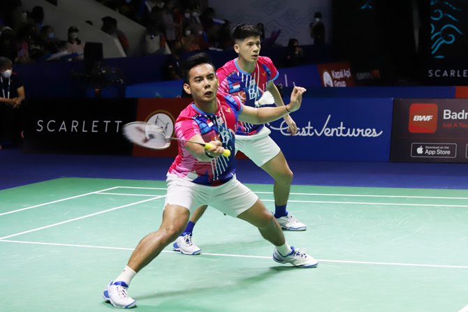 Kalahkan Ganda Denmark, Pramudya/Yeremia Melaju ke-16 Besar Korea Open 2023