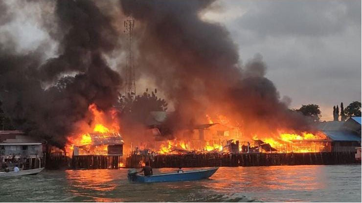 Lapor Pak, Ada Kebakaran di Pulau Buluh
