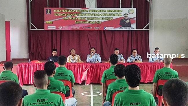 Warga Binaan Lapas Batam Ikuti Pelatihan Budidaya Ikan Metode Bioflok