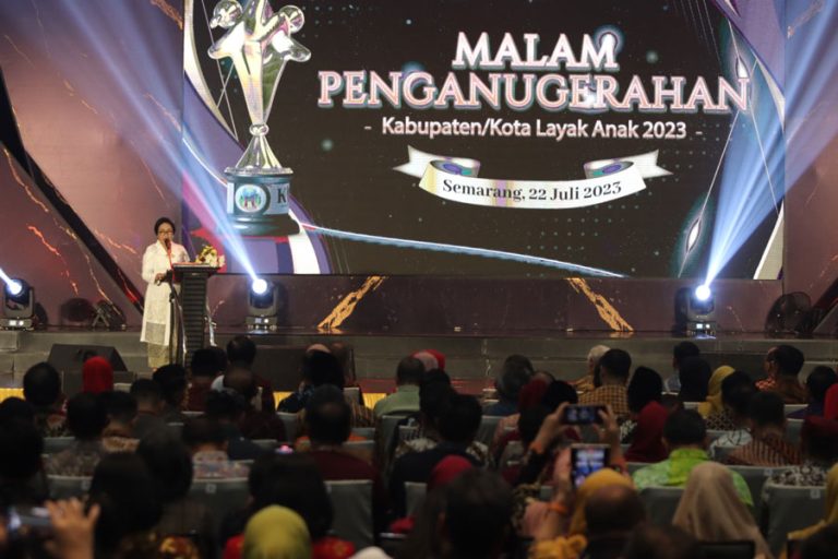 Kemen PPPA Tebar 360 Penghargaan Kota Layak Anak tahun 2023