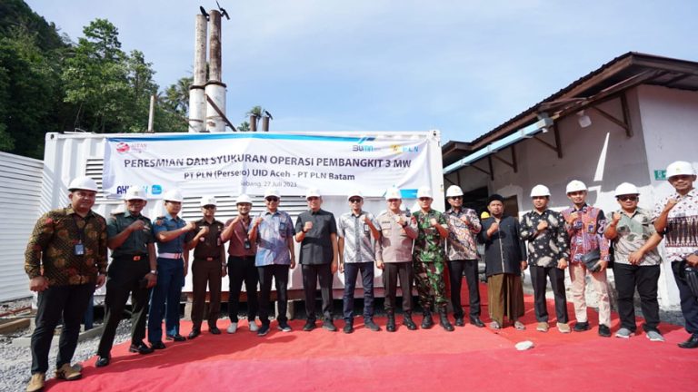 Peresmian PLTD Sabang sebagai Partisipasi PLN Batam dalam Penguatan Sistem Kelistrikan PT PLN (Persero) UID Aceh