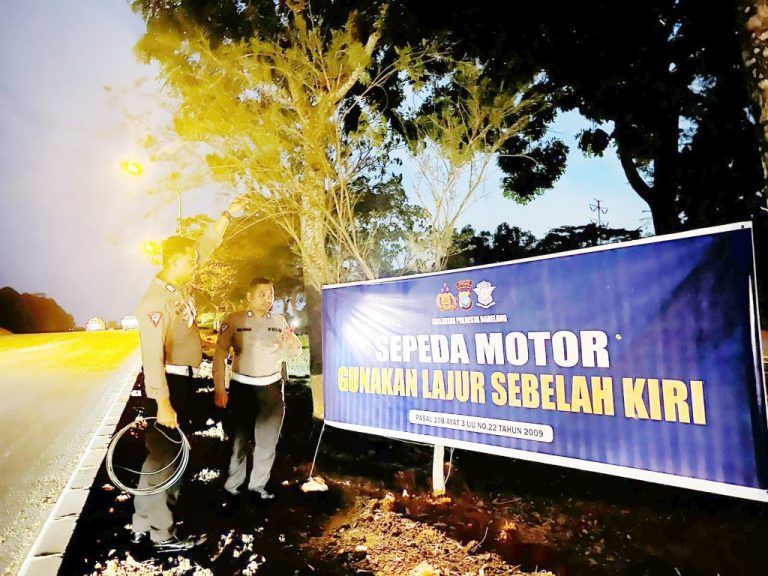 Imbauan Sepeda Motor Gunakan Lajur Sebelah Kiri
