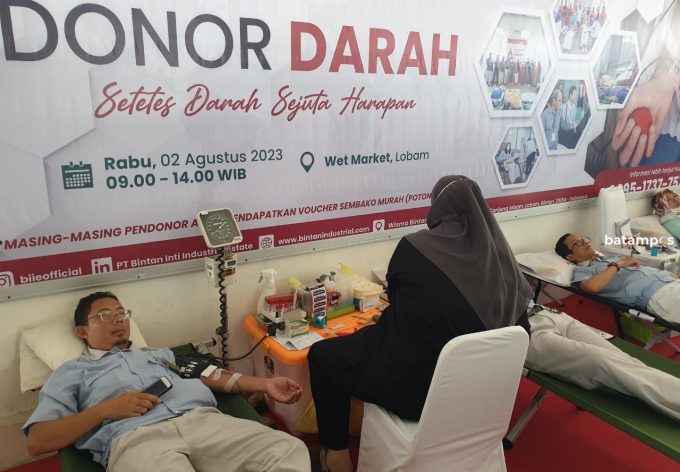 89 Kantong Darah Berhasil Terkumpul di Lobam