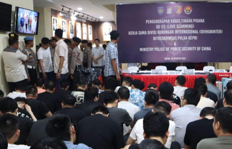 Ramai Pelaku Love Scamming dari China di Batam, Imigrasi Kumpulkan Data Keimigrasian WNA