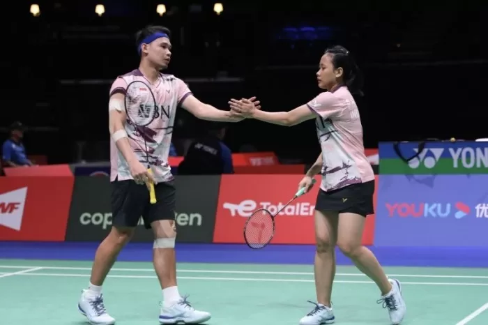 Singkirkan Ganda Jepang, Rinov/Tari Lolos ke Babak 32 Besar Kejuaraan Dunia BWF 2023