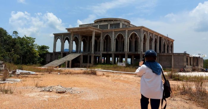 Tahap Keempat, Keseluruhan Progres Pekerjaan Masjid Agung di Bintan Buyu Sudah Mencapai 60 Persen