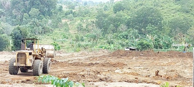 Proses Pematangan Lahan TPU Sei Jago, Tanjunguban Kelar, Tahun Depan Bakal Dibangun Pagar Keliling dan Normalisasi DAS
