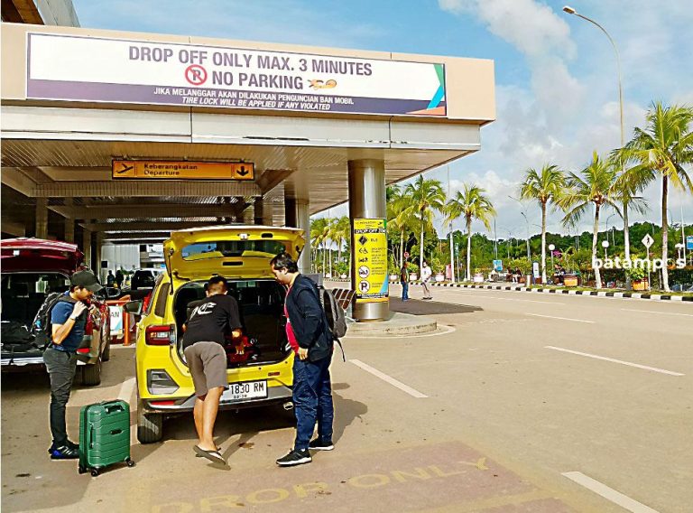 Sistem Drop Off  3 Menit Diterapkan di Bandara Hang Nadim