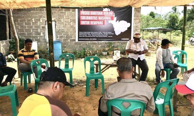 Aduan Warga Rempang ke Posko Bantuan Hukum Masih Menolak Relokasi