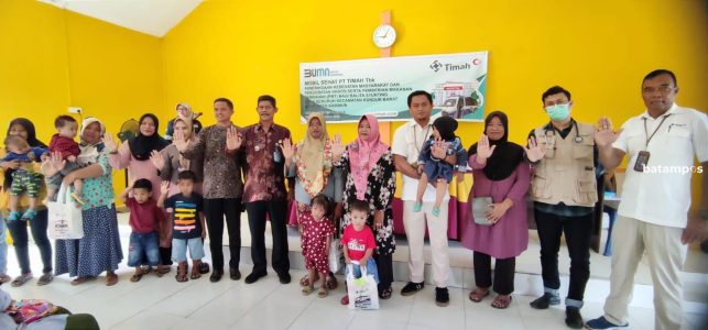 PT Timah Tbk Berperan Aktif Turunkan Prevelensi Stunting di Desa Gemuruh 