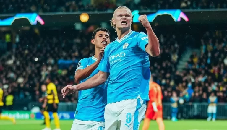 Kembali Bertaji di Liga Champions, Haaland Bawa Manchester City Taklukkan Tuan Rumah