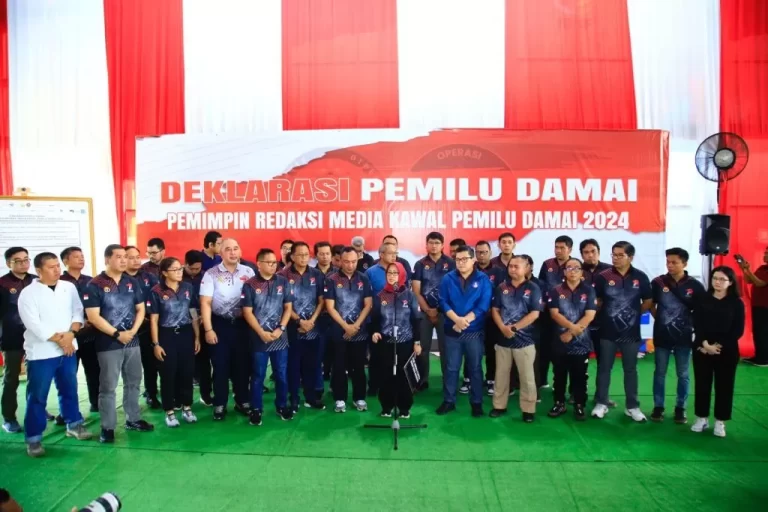 Deklarasi Pemilu Damai 2024, Polri Ajak Dewan Pers dan Pimpinan Media Massa Kawal Pesta Demokrasi Tetap Aman