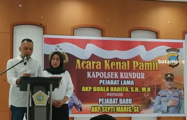 Gantikan AKP Harefa, AKP Septi Maris Jabat Kapolsek Kundur